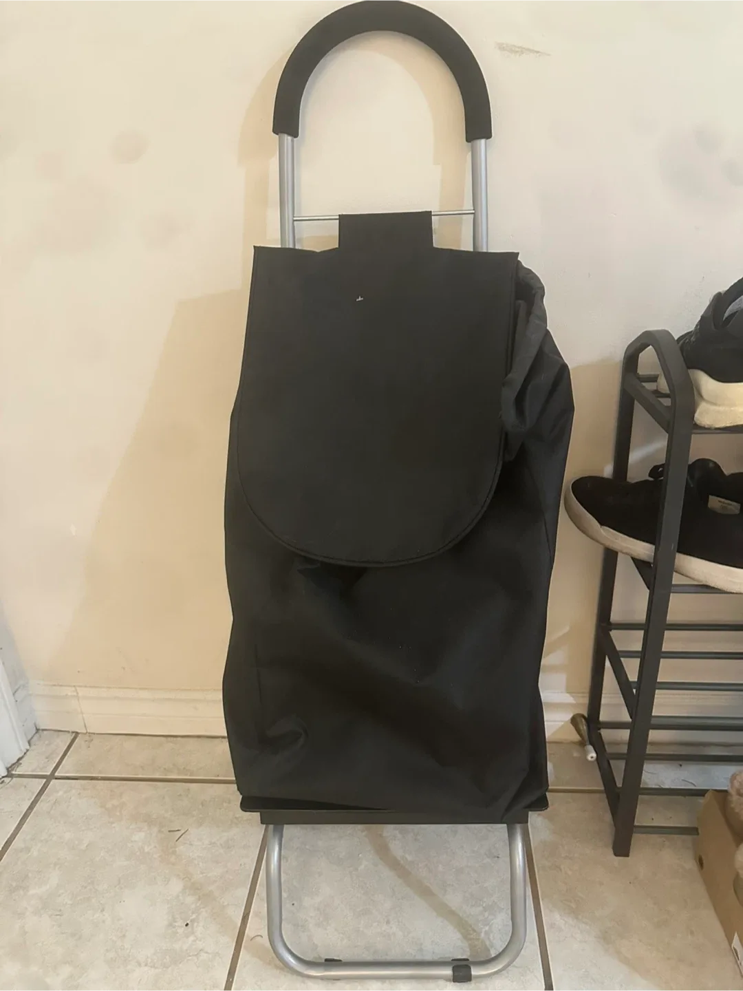 Black Shopping Trolley Cart