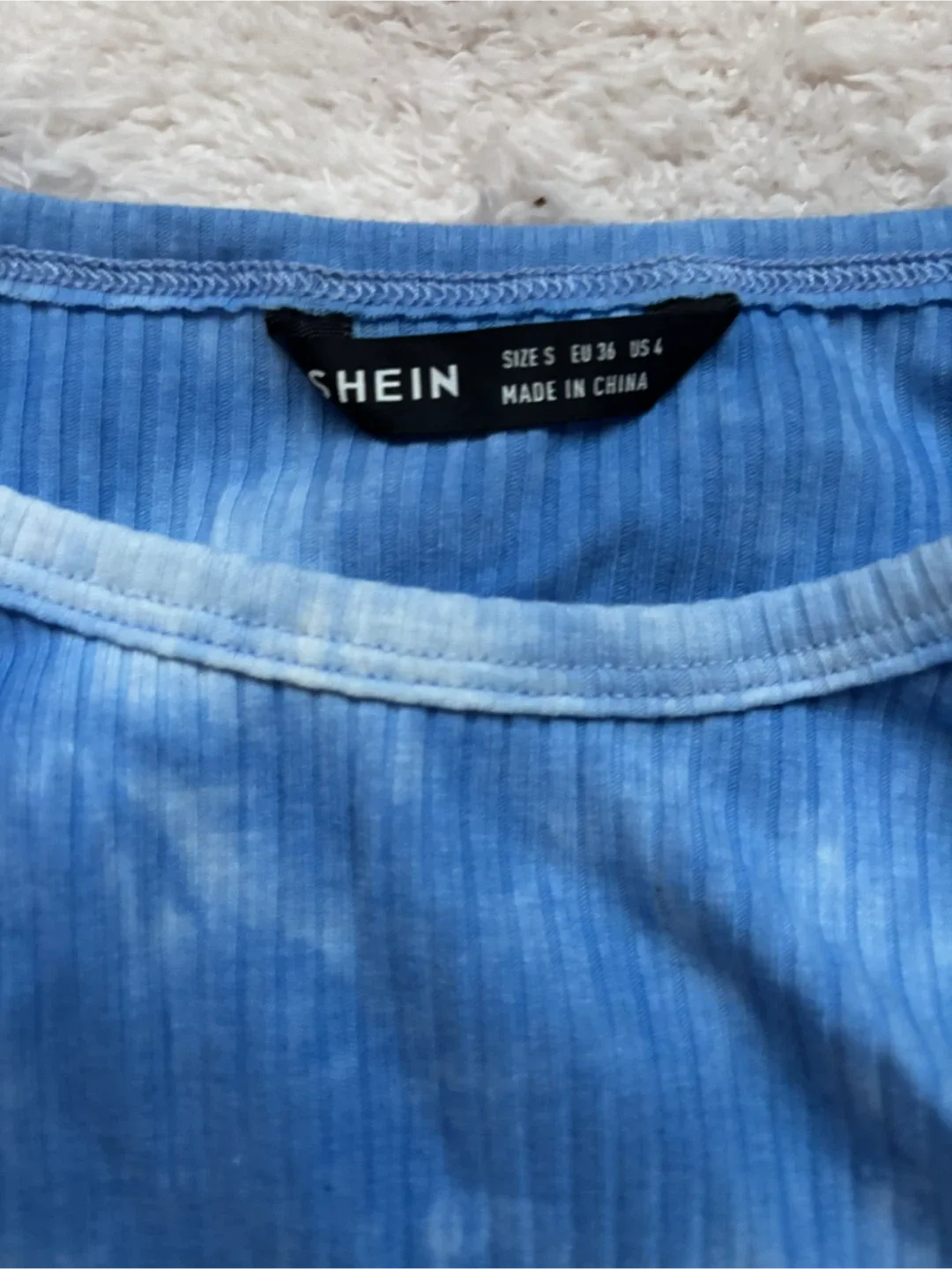 Shein Blue Tie-Dye Dress - Size S