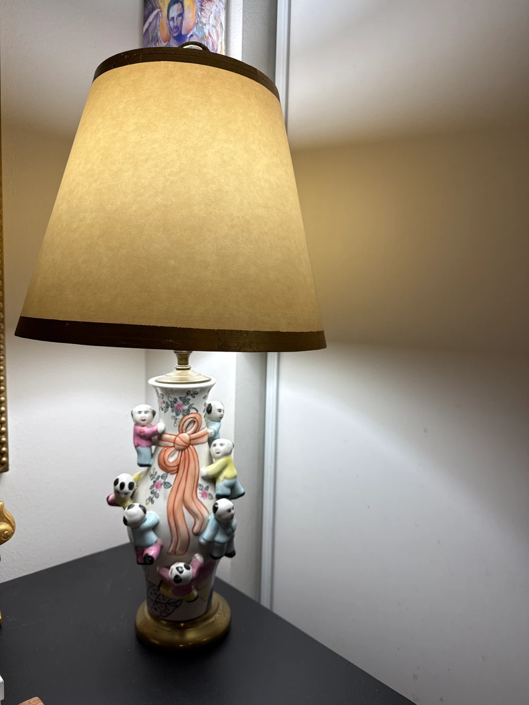 Set of 2 Vintage Asian Style Table Lamps - photo 3