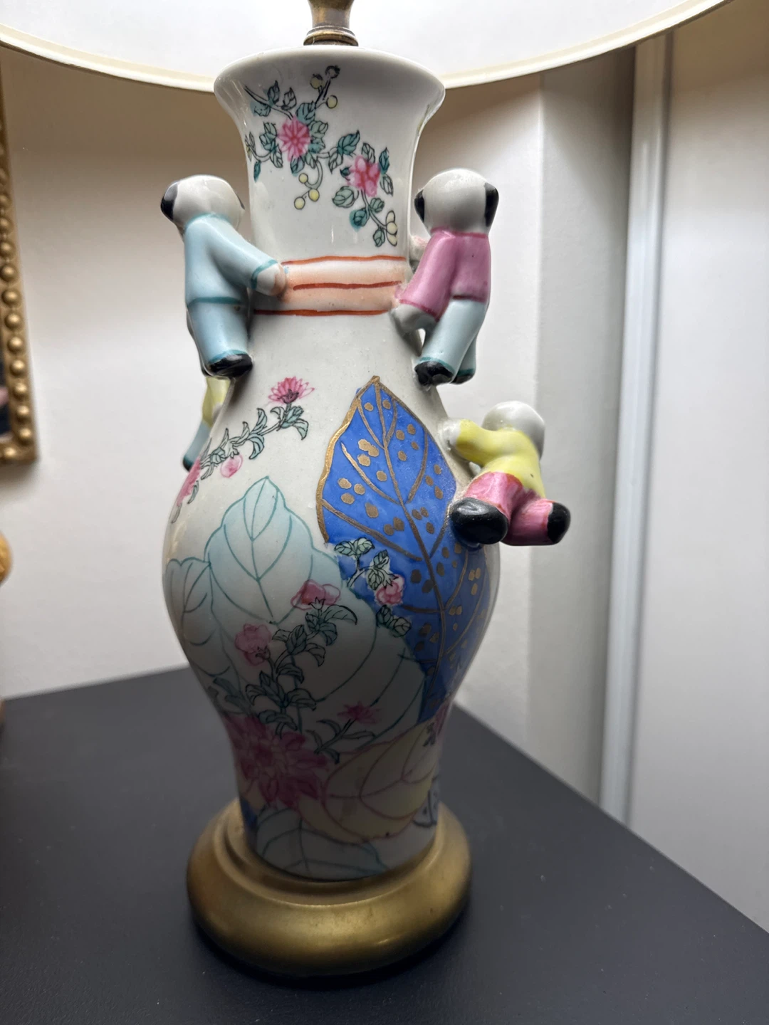 Set of 2 Vintage Asian Style Table Lamps - photo 4