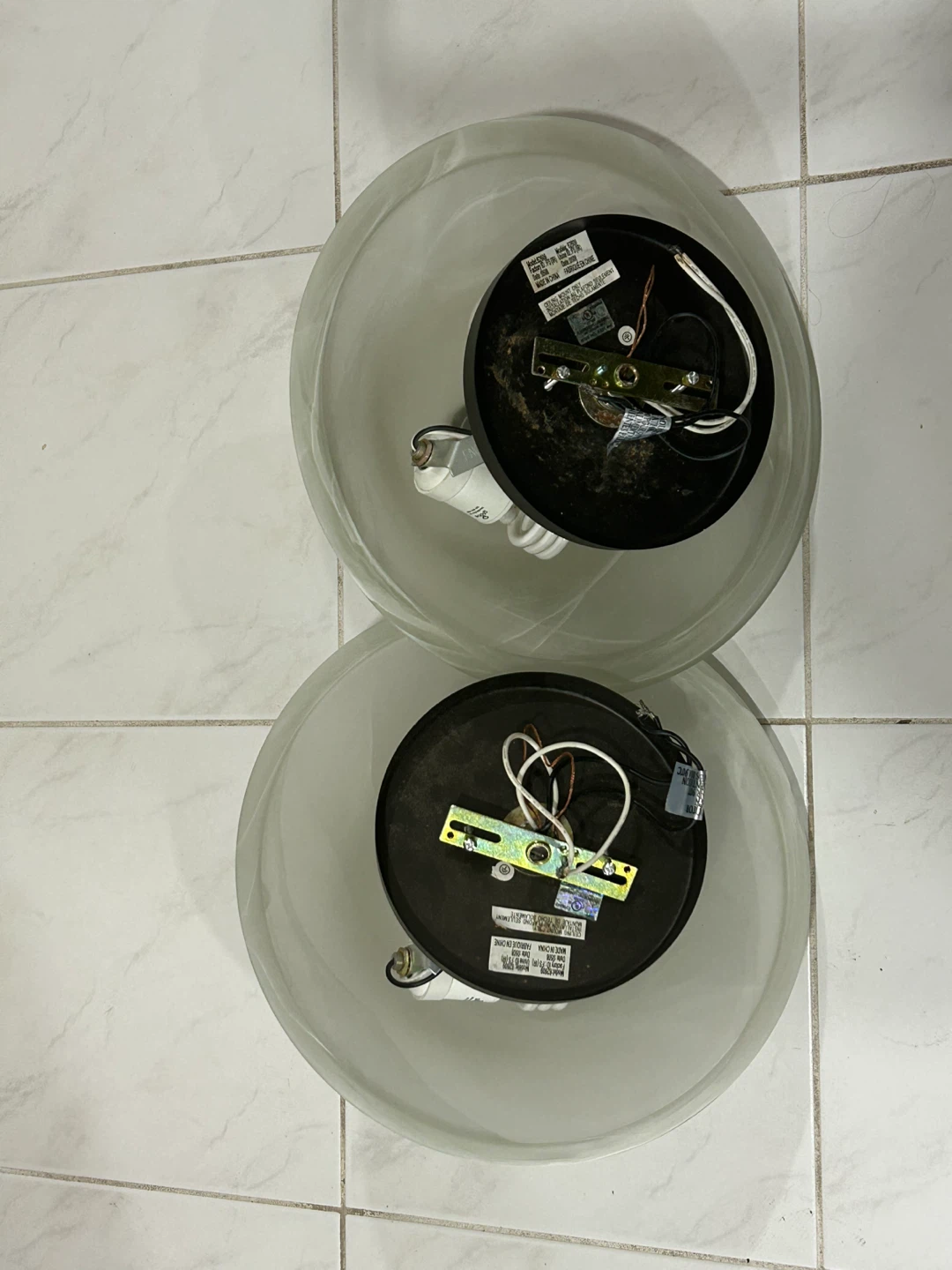 Two Ceiling Light Fixtures