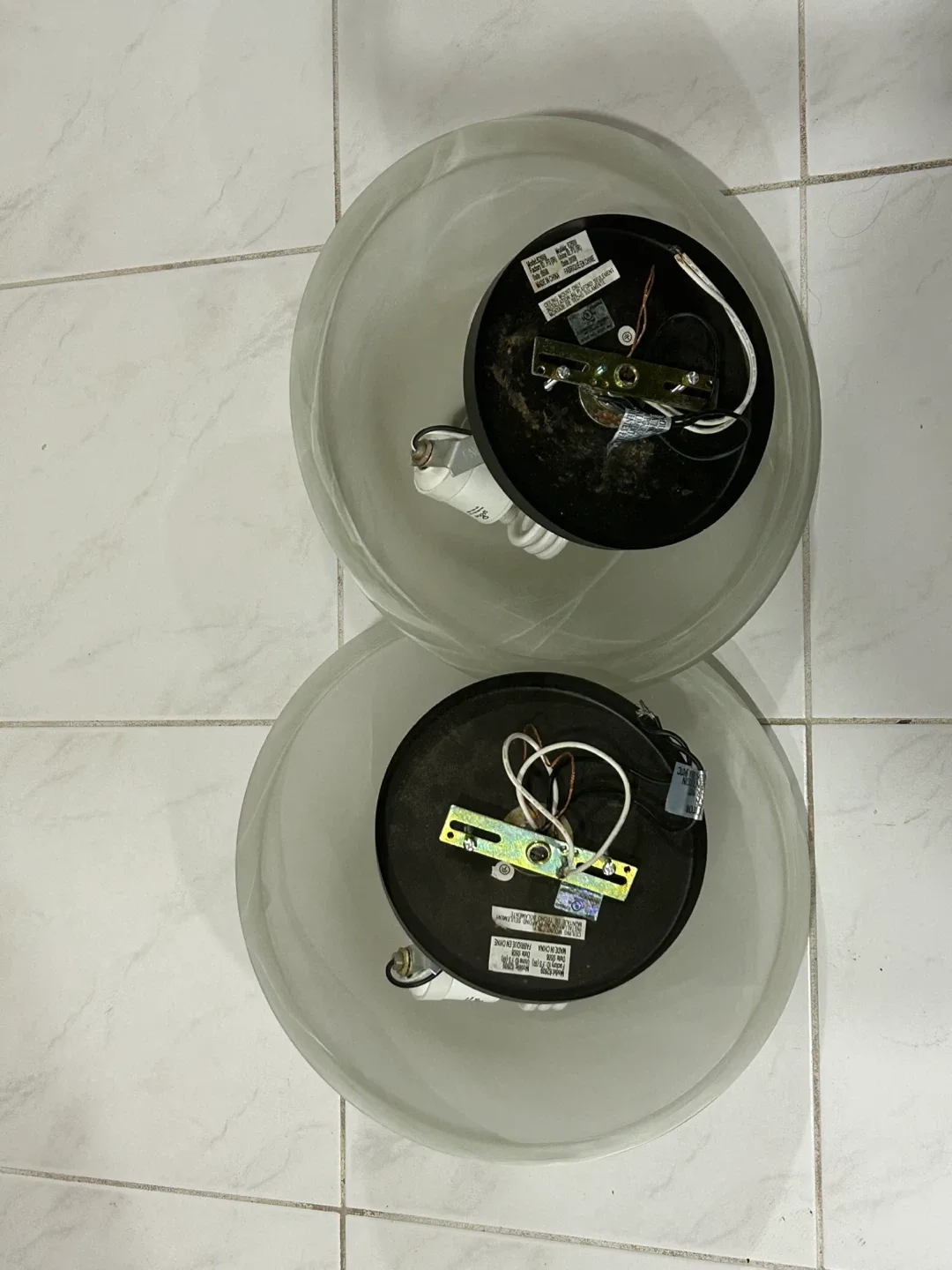 Two Ceiling Light Fixtures