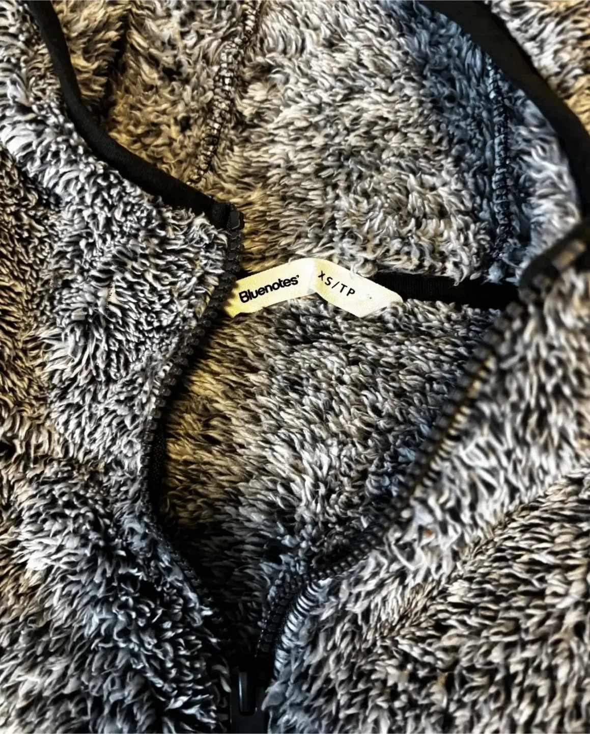 Bluenotes Grey Fuzzy Hoodie - Size XS image indicator(2)