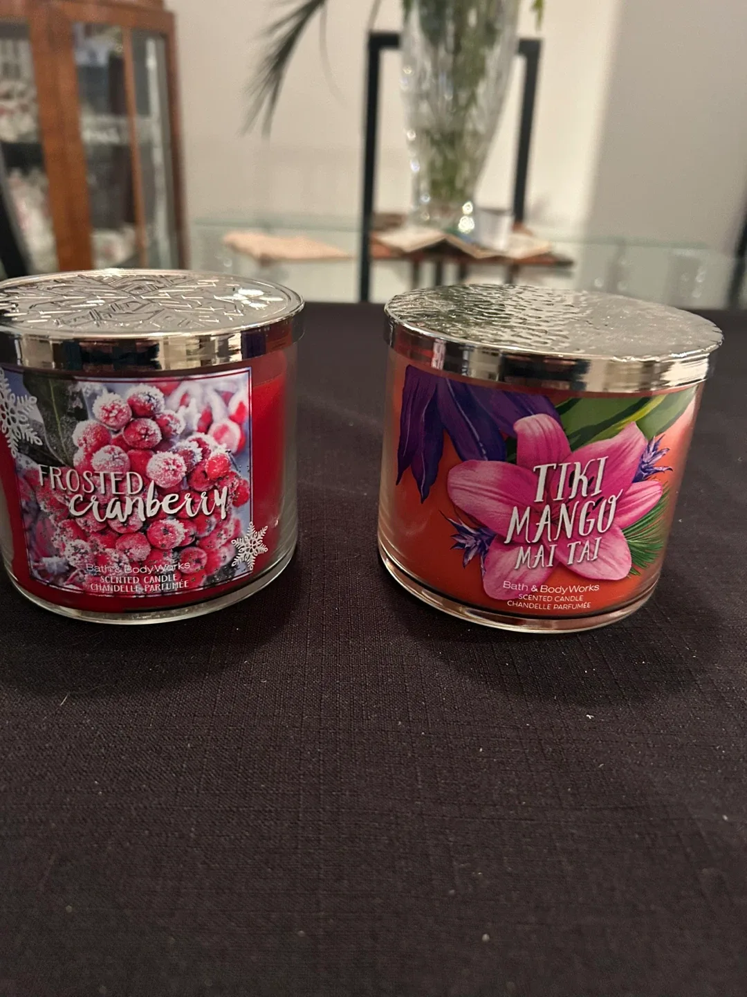 Bath & Body Works Candles - Frosted Cranberry & Tiki Mango
