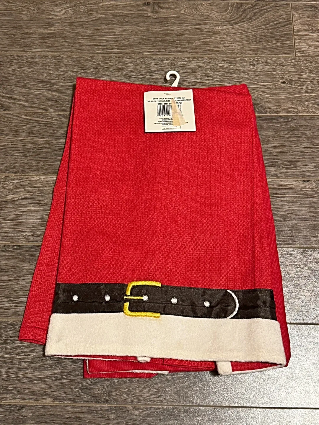 Santa Apron with Bonus Towel Set