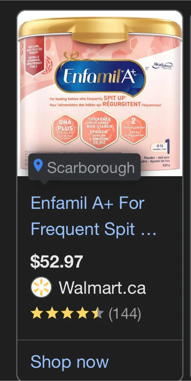 Enfamil A+ Baby Formula - Frequent Spit Up