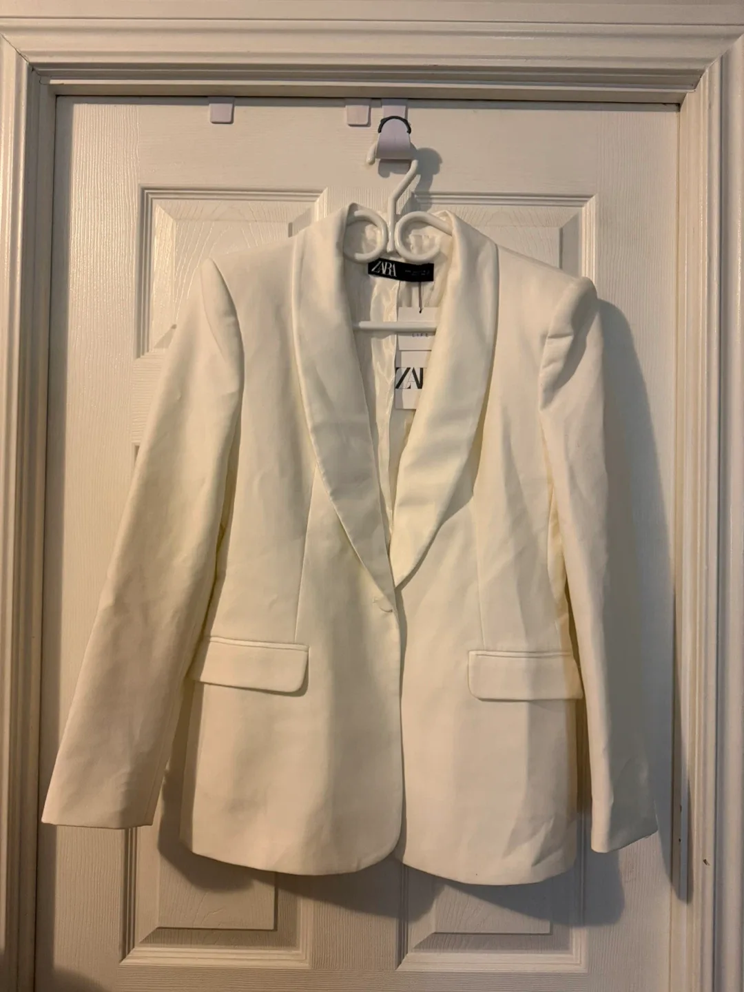 Zara White Blazer - Size L