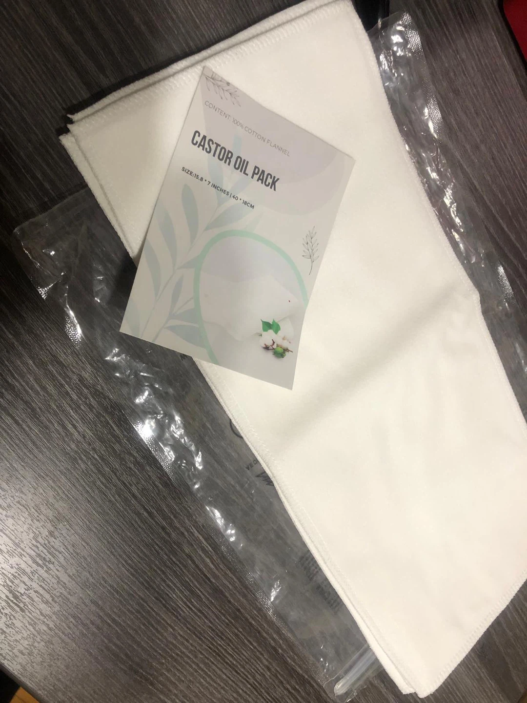 New -Castor Oil Pack - Cotton Flannel, New - photo 3