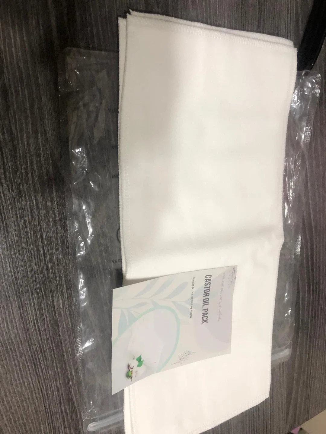 Castor Oil Pack - Cotton Flannel, New image indicator(4)