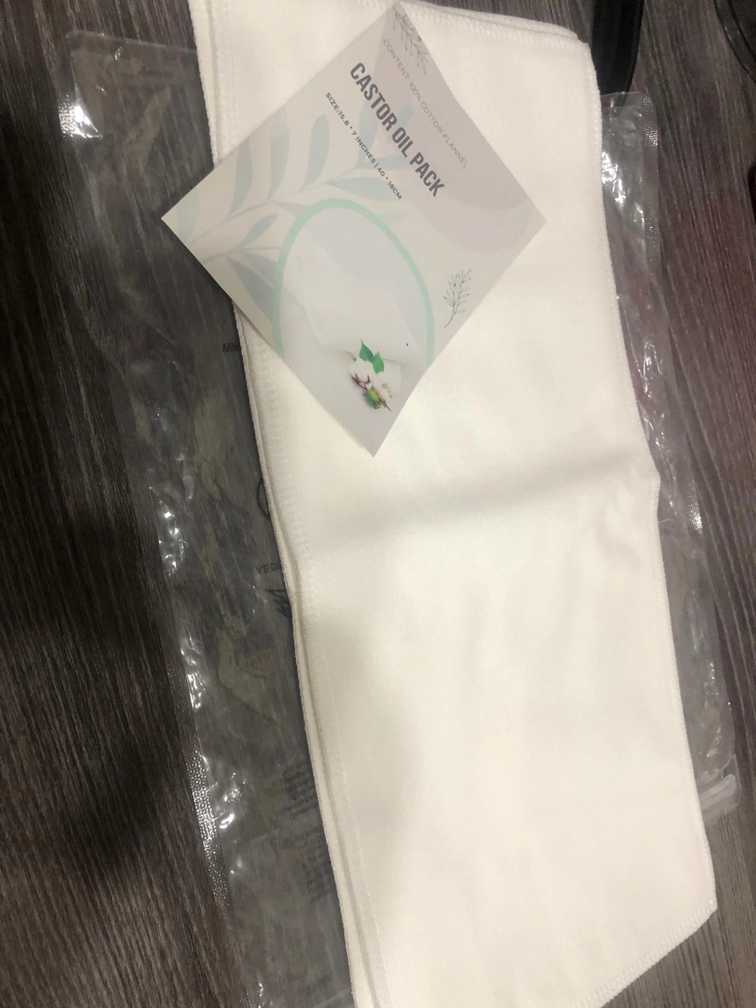 New -Castor Oil Pack - Cotton Flannel, New - photo 2