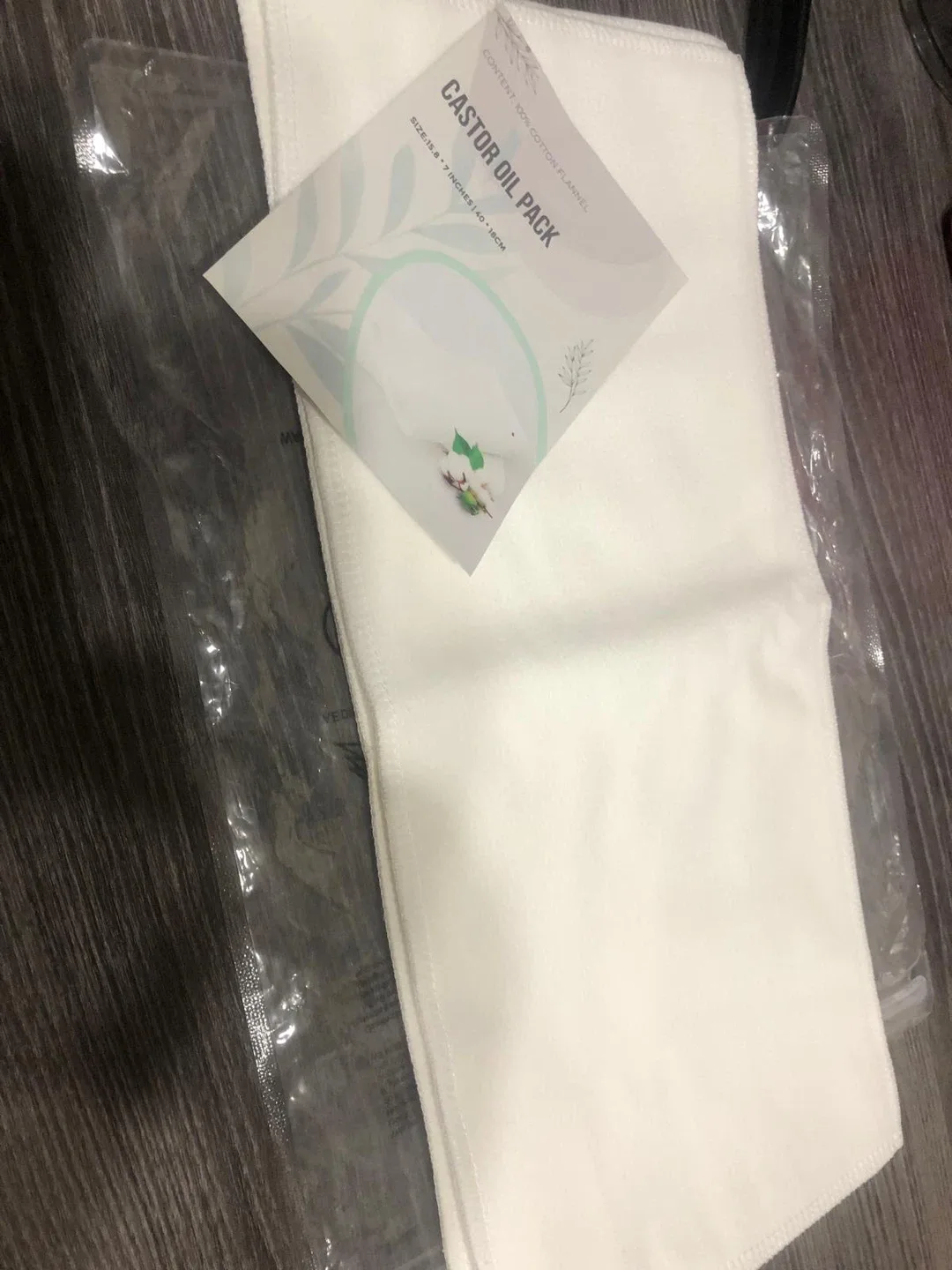 Castor Oil Pack - Cotton Flannel, New image indicator(2)