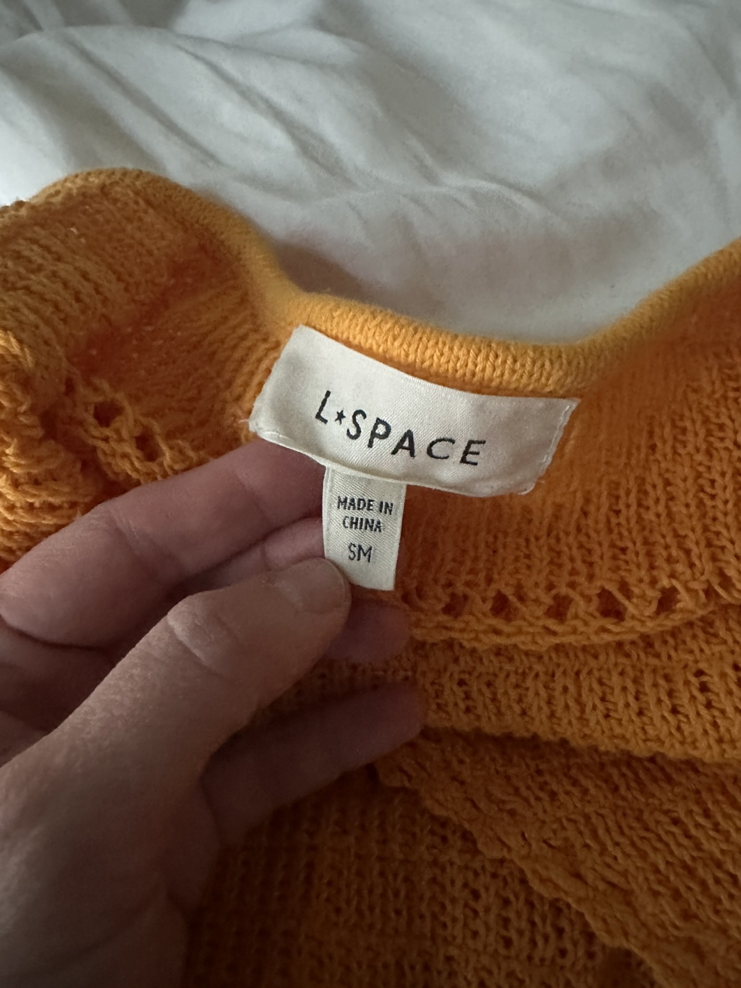 L*SPACE Crochet Kalea Dress Orange Size Small Retail $154 - photo 4