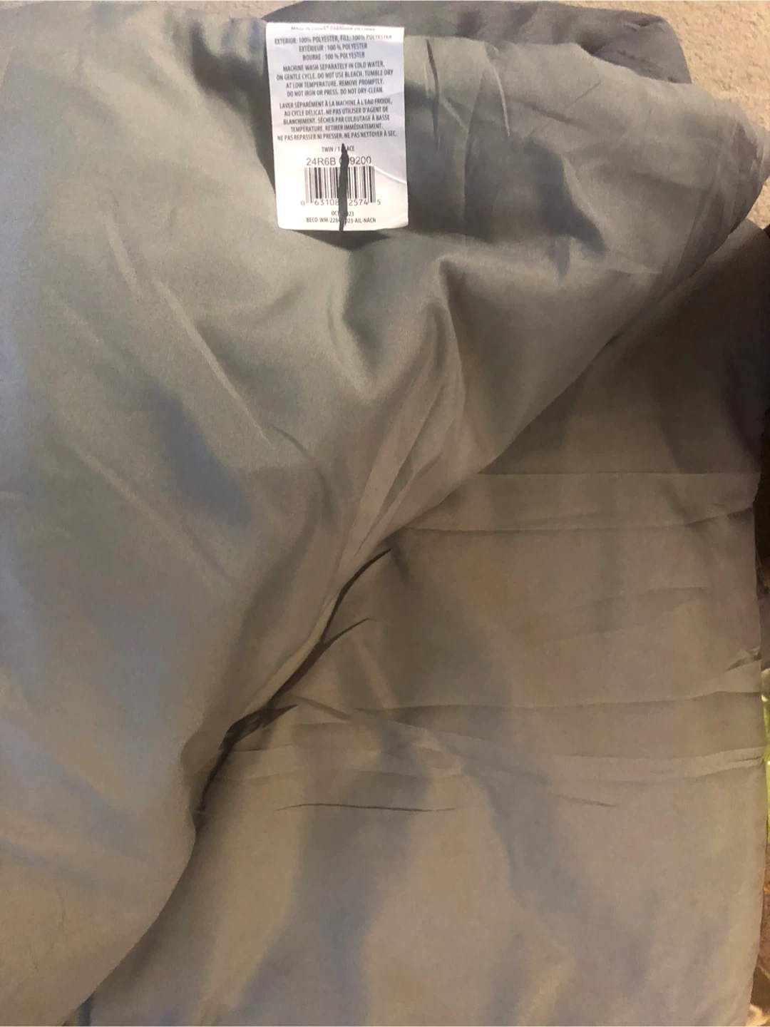Twin Comforter Grey - photo 2