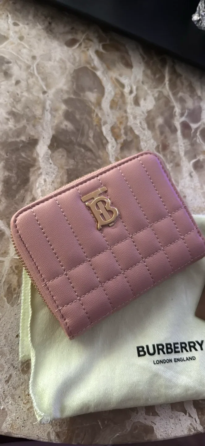 Burberry Wallet Quilted Leather Zip Card Case image indicator(4)