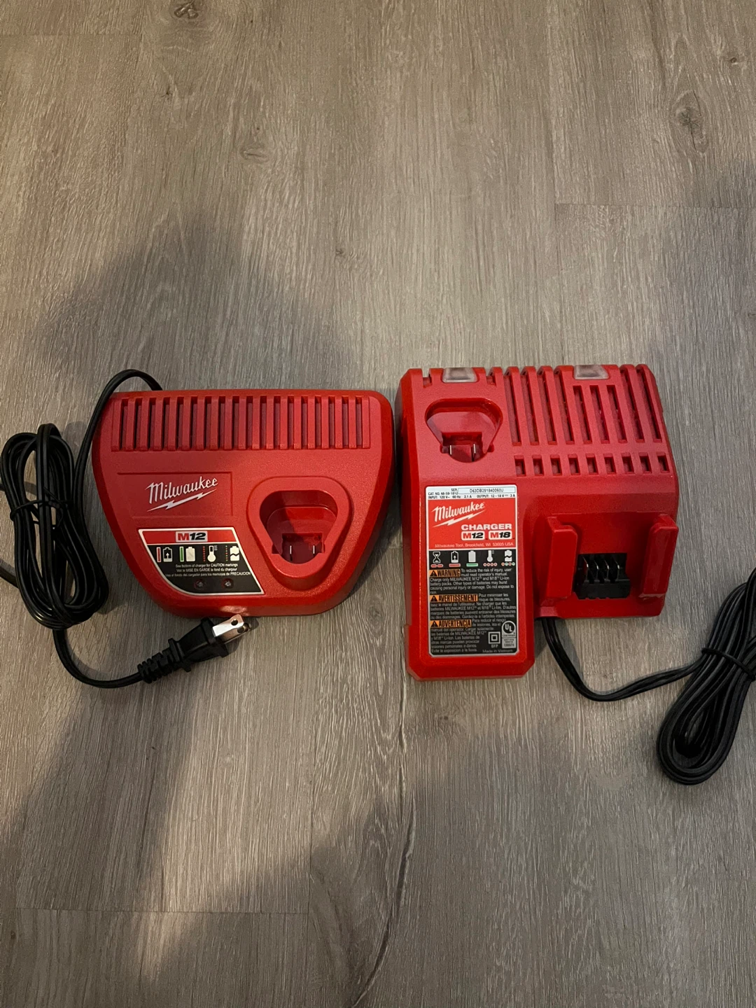 Milwaukee M18 ,M12 Battery Charger - Red