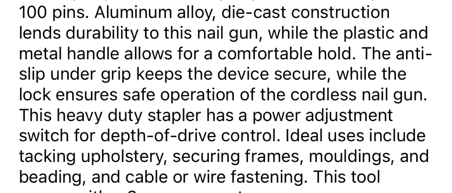 Heavy Duty Stapler , Staple gun Mastercraft 6-in-1 image indicator(5)