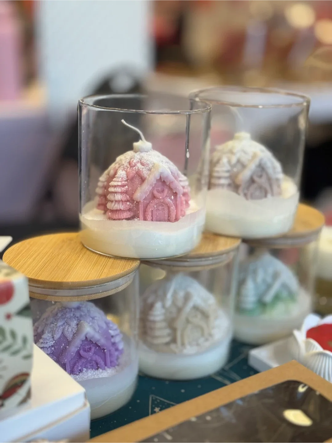 House Shaped Candle in Glass Jar