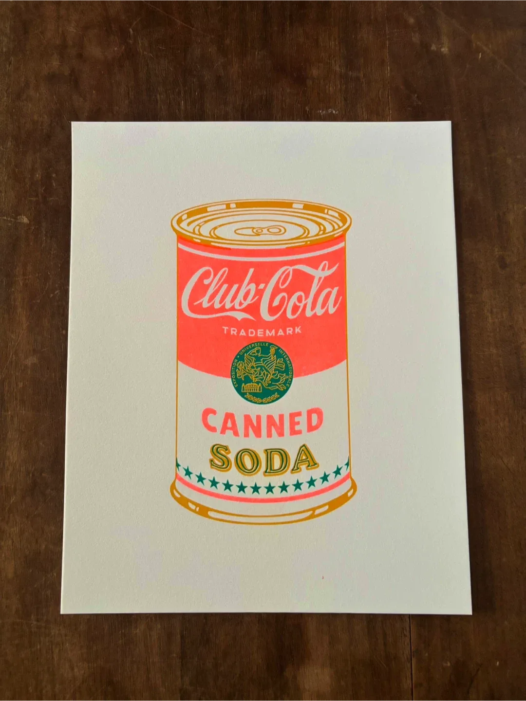 Vintage style crayon and soda artworks screenprint and risograph image indicator(4)