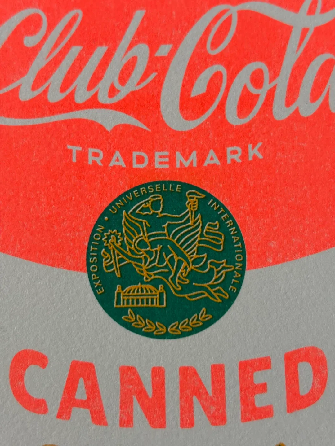 Vintage style crayon and soda artworks screenprint and risograph image indicator(5)