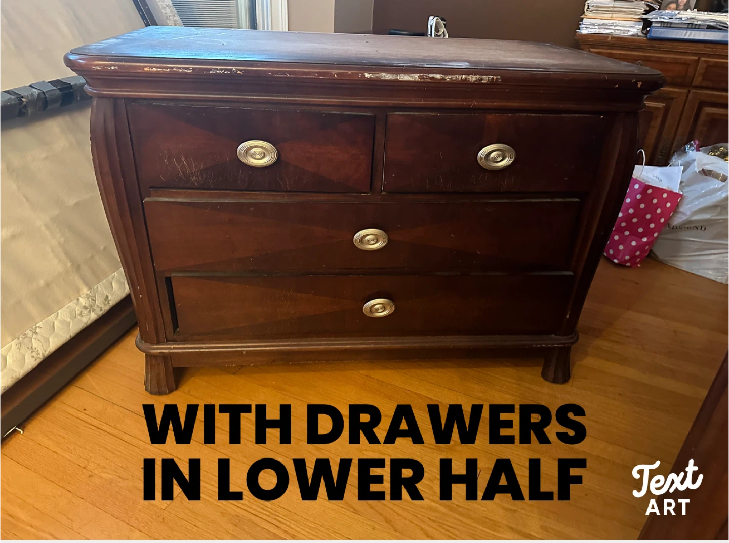 FREE Cherry Armoire, nightstand and double bed - photo 2