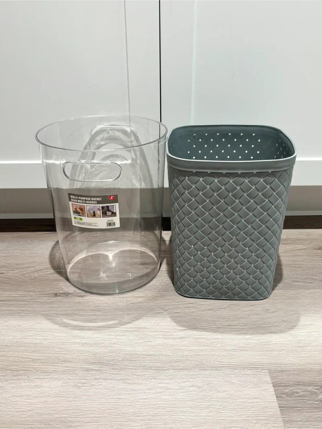 Garbage bins , trash bins , $2 each