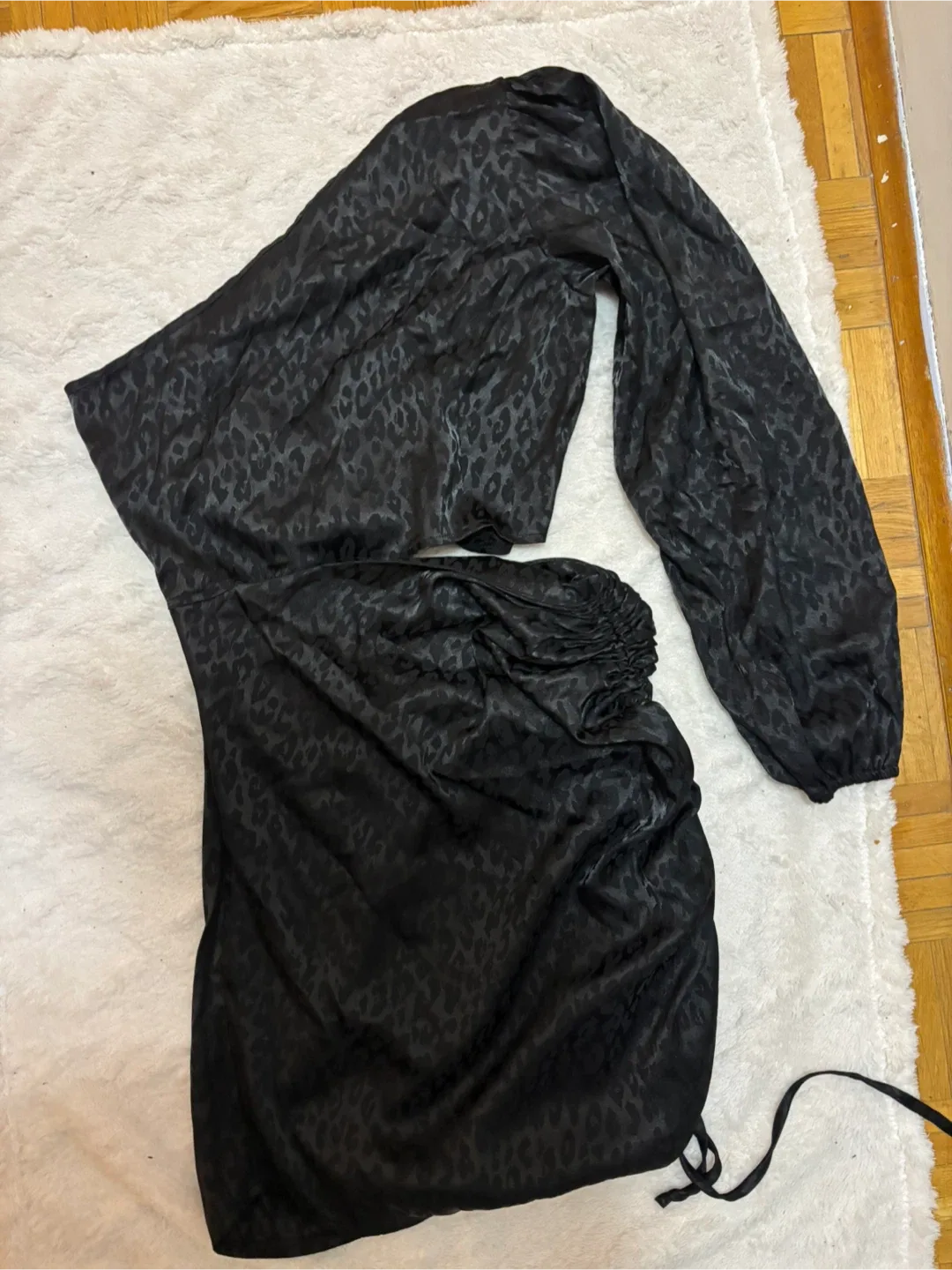 Black Leopard Print Dress