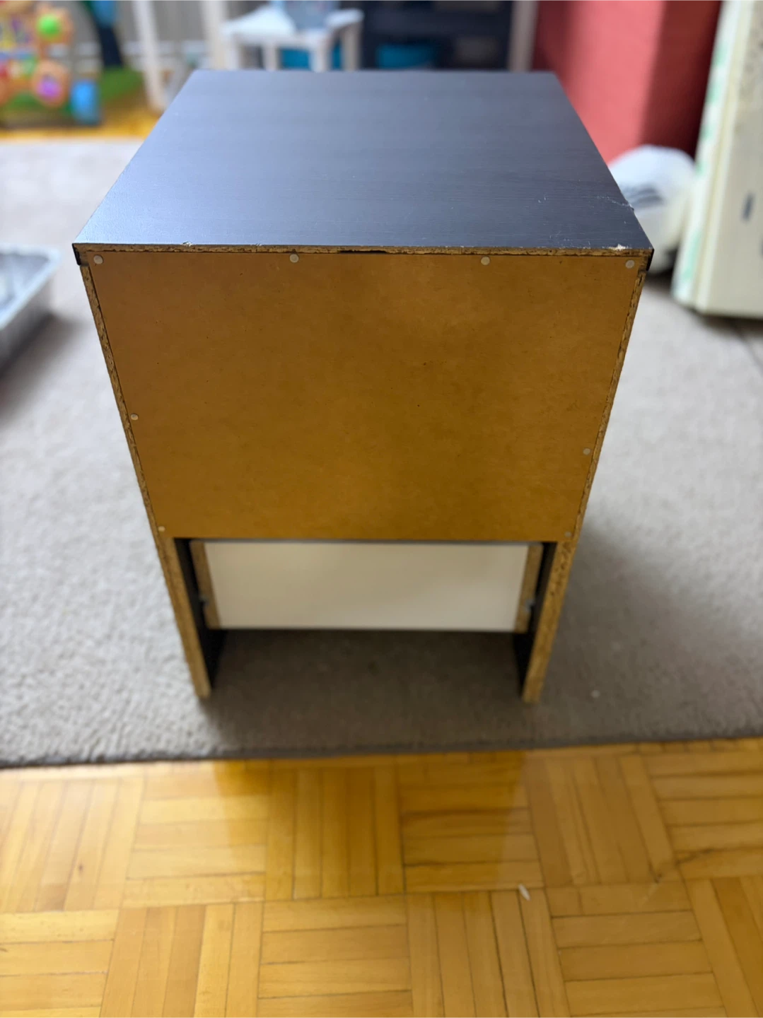 Black 2-Drawer Nightstand - photo 3