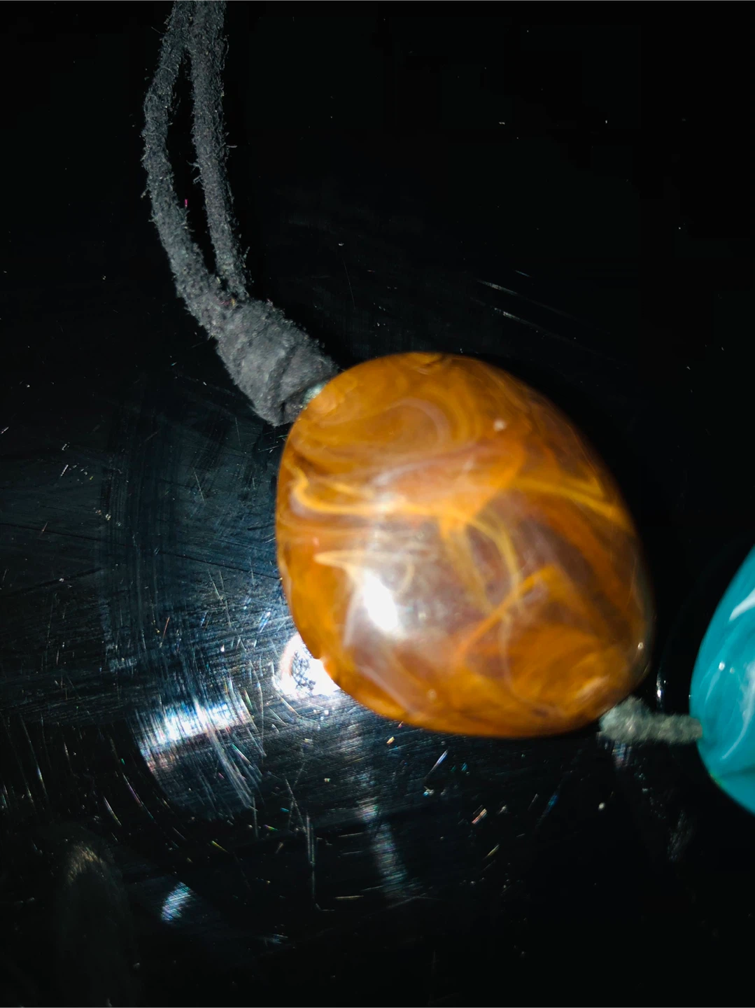 Natural  stones Necklace - Turquoise, Brown, Cream - photo 4