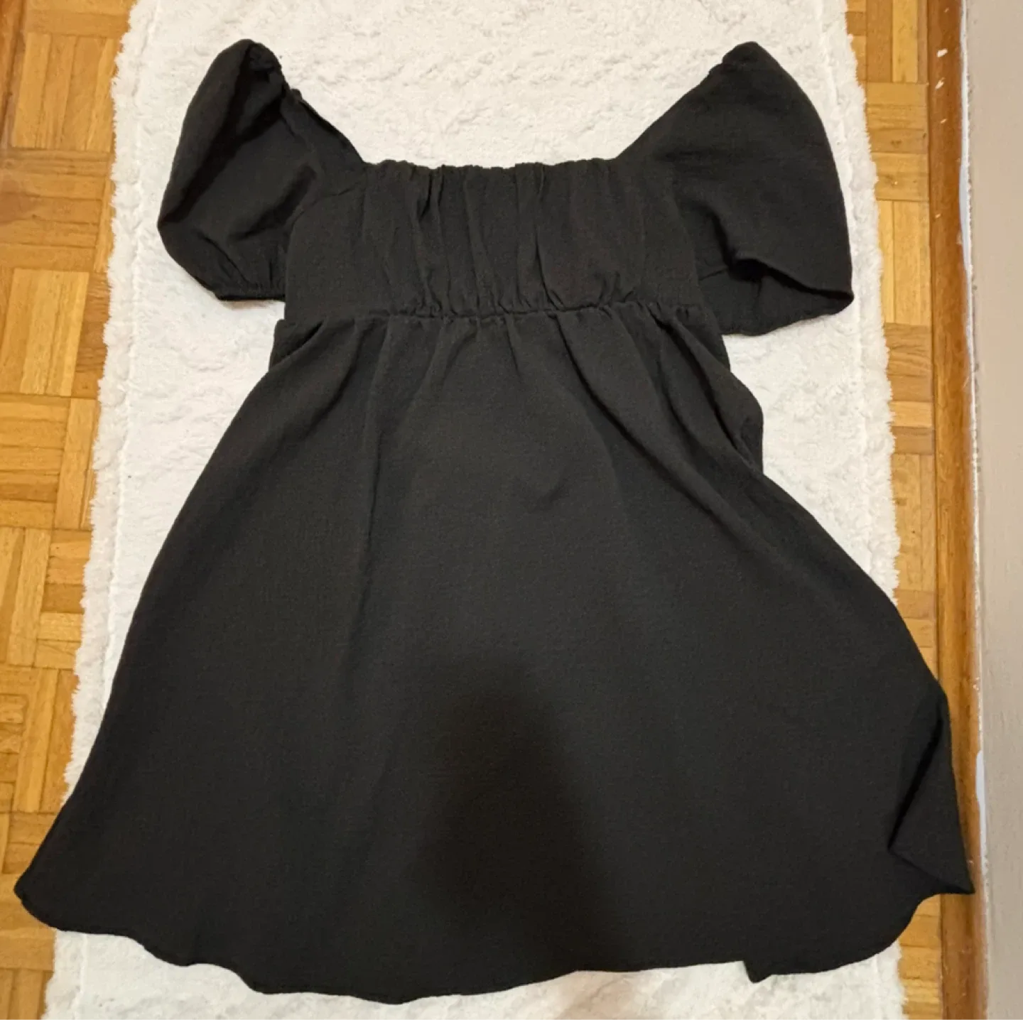 Black Puff Sleeve Dress