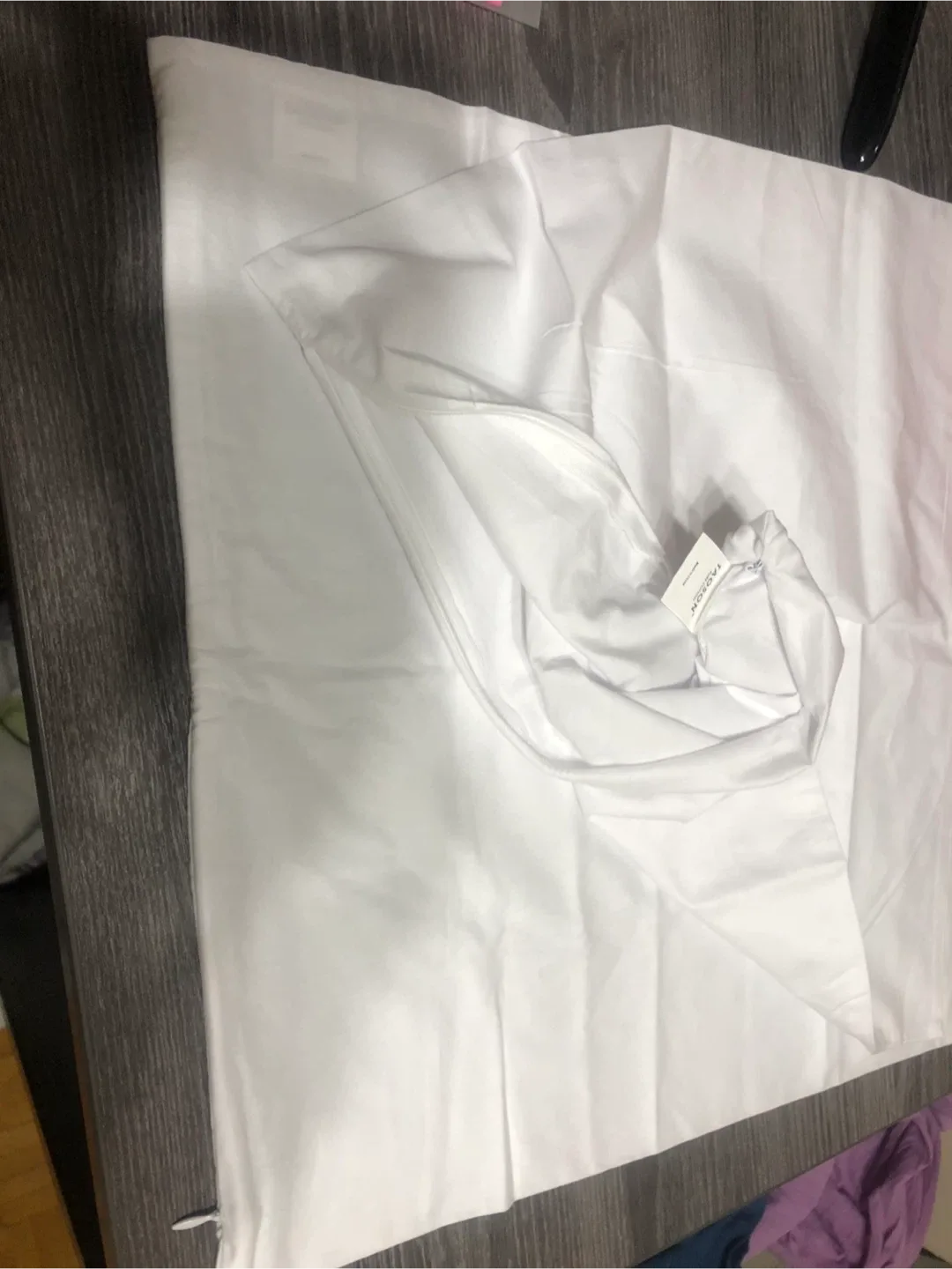 TAOSON White 100%Cotton Throw Pillow Cover image indicator(6)