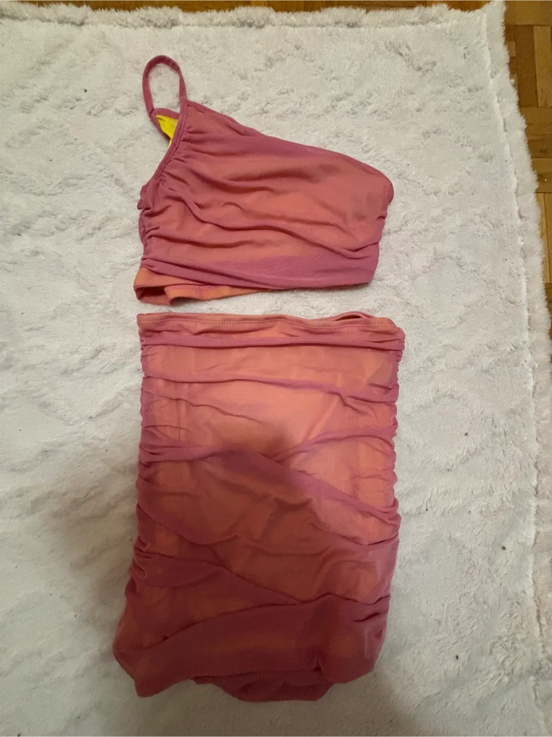 Shein Pink Two-Piece Set Size S