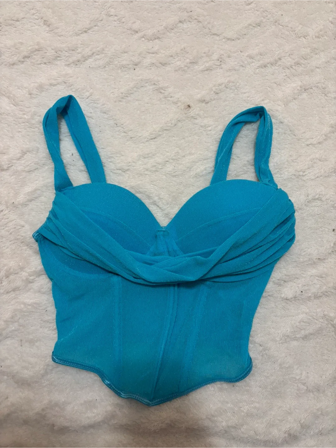 Blue Corset Top