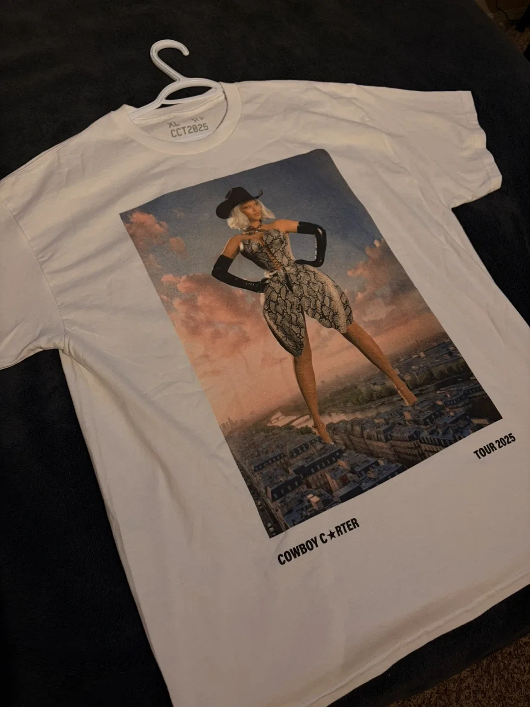 Beyoncé Cowboy Carter Paris Tour 2025 T-Shirt XL