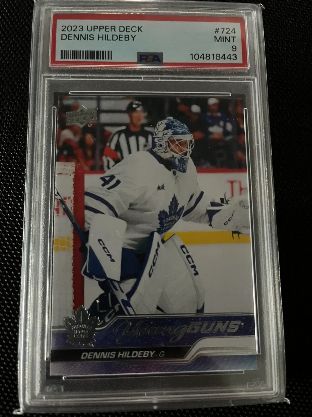 2023 Upper Deck Dennis Hildeby Young Guns Hockey Card