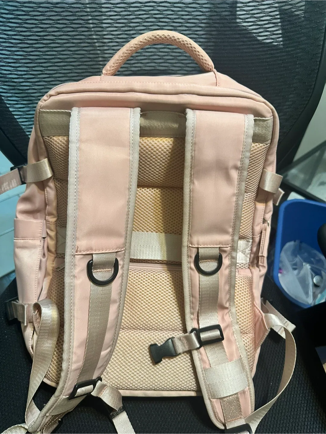 Pink Travel Backpack - Carry On - Cabin Bag- Large Capacity image indicator(3)