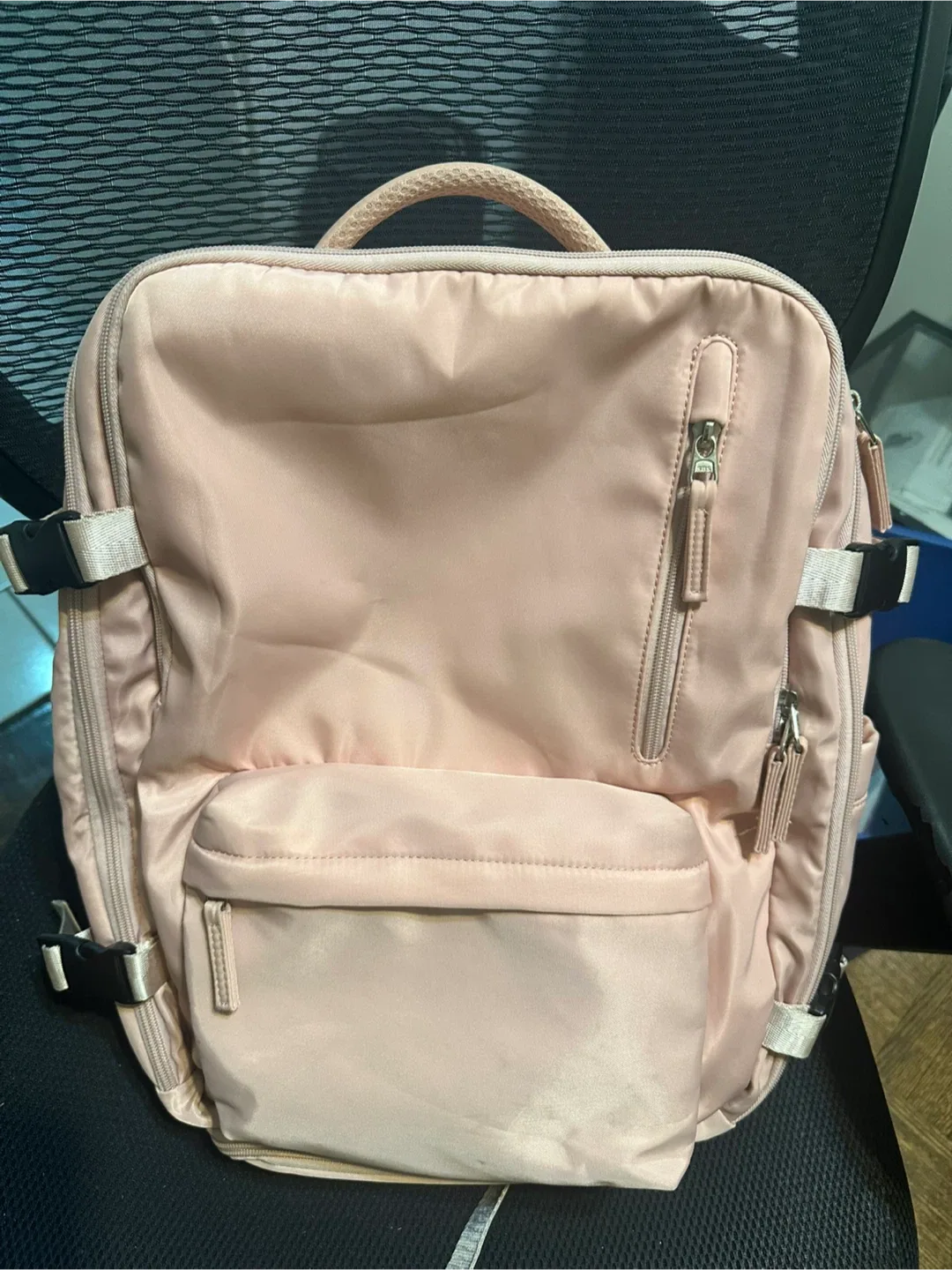 Pink Travel Backpack - Carry On - Cabin Bag- Large Capacity image indicator(2)