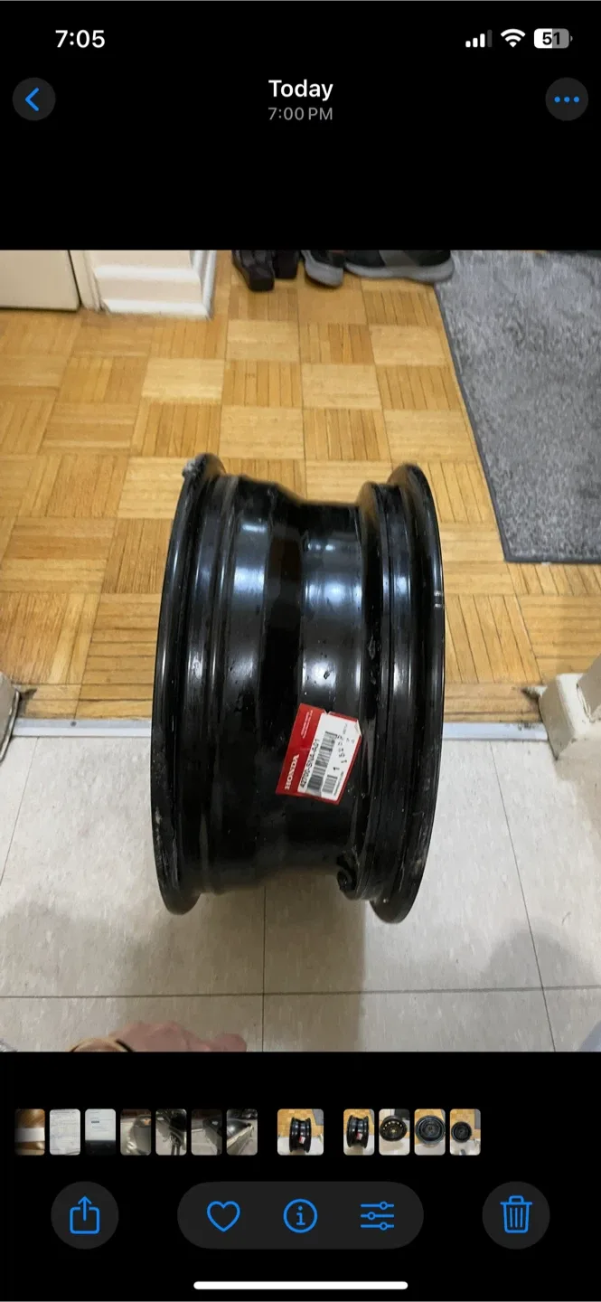 Honda 42700-SNA-A01 Steel Wheel Rim ( Set of 4 )