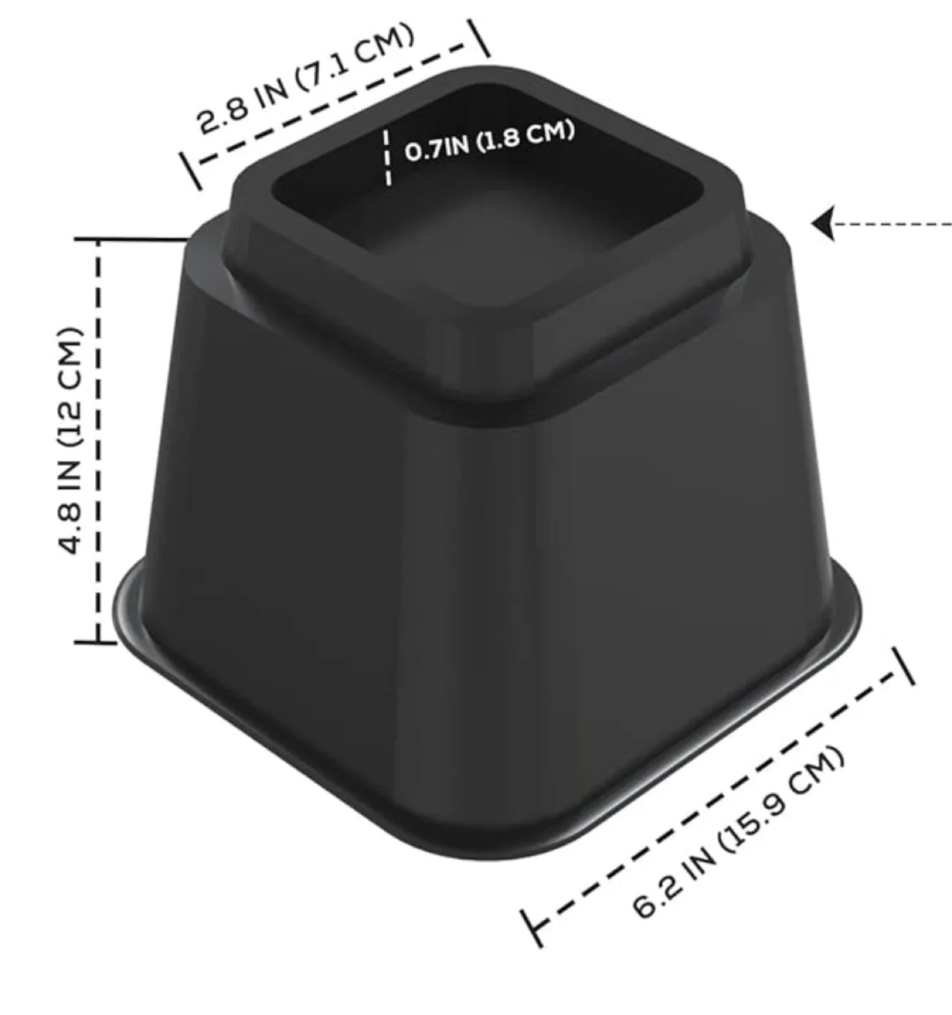 Utopia Bedding Adjustable Furniture Risers - Set of 4 image indicator(2)