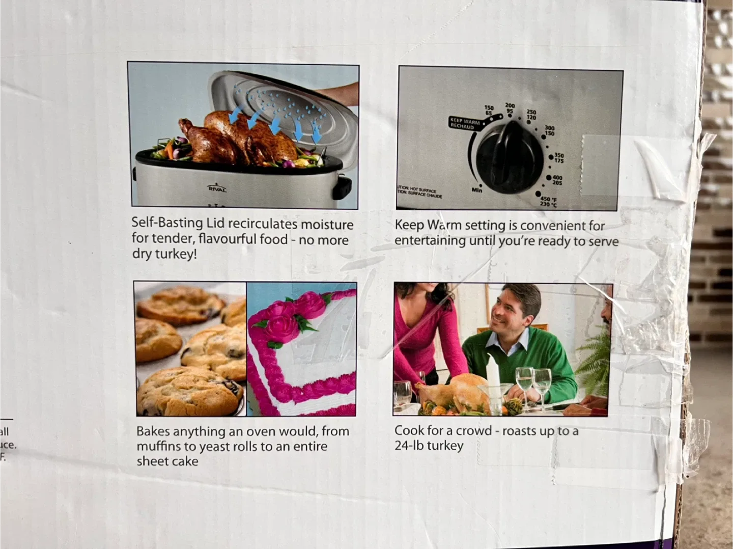 New in Box RIVAL Self Basting Roaster Oven image indicator(3)