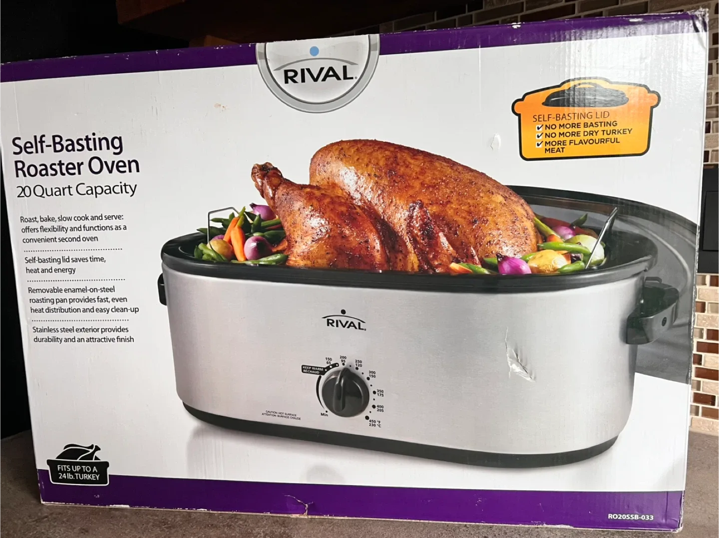 New in Box RIVAL Self Basting Roaster Oven