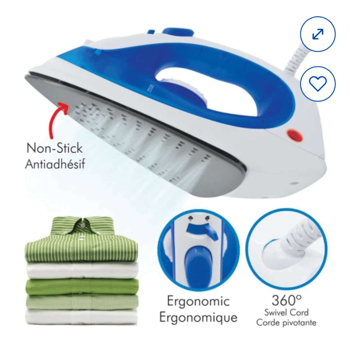 Iron with Non Stick Soleplate by Hauz image indicator(6)