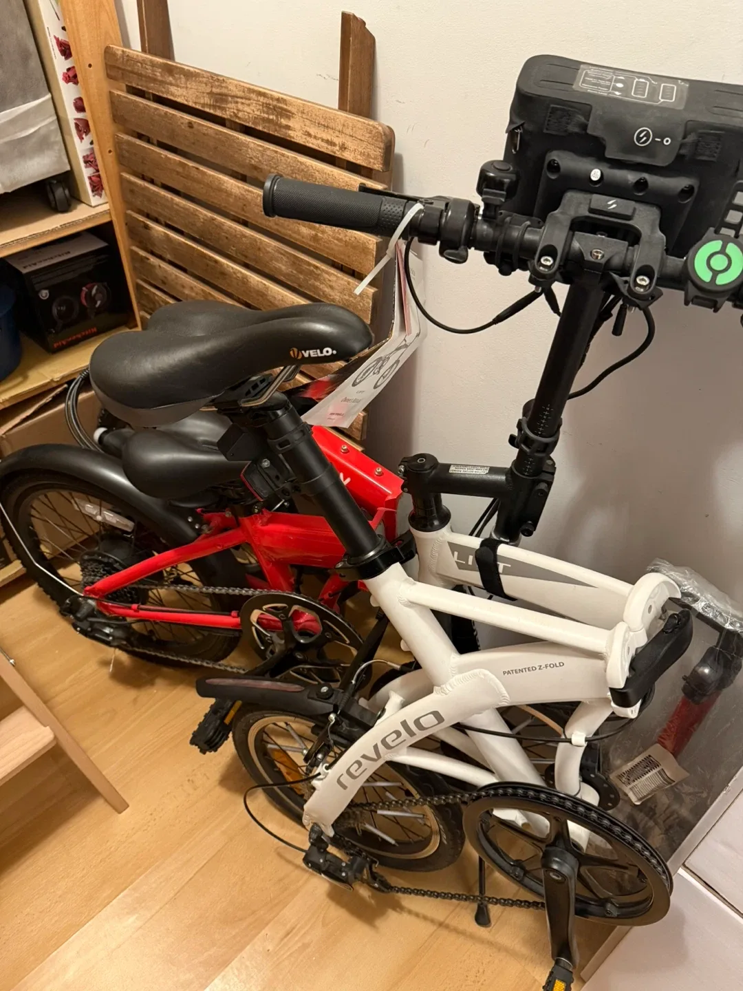 2 e-bikes :Revelo and e-bike in a box Folding Bike
