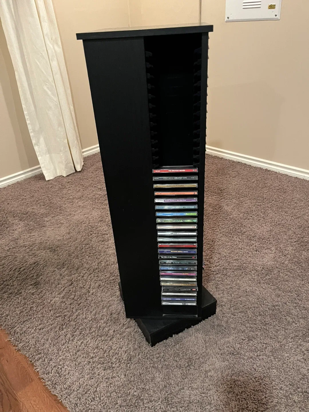 Black CD Tower