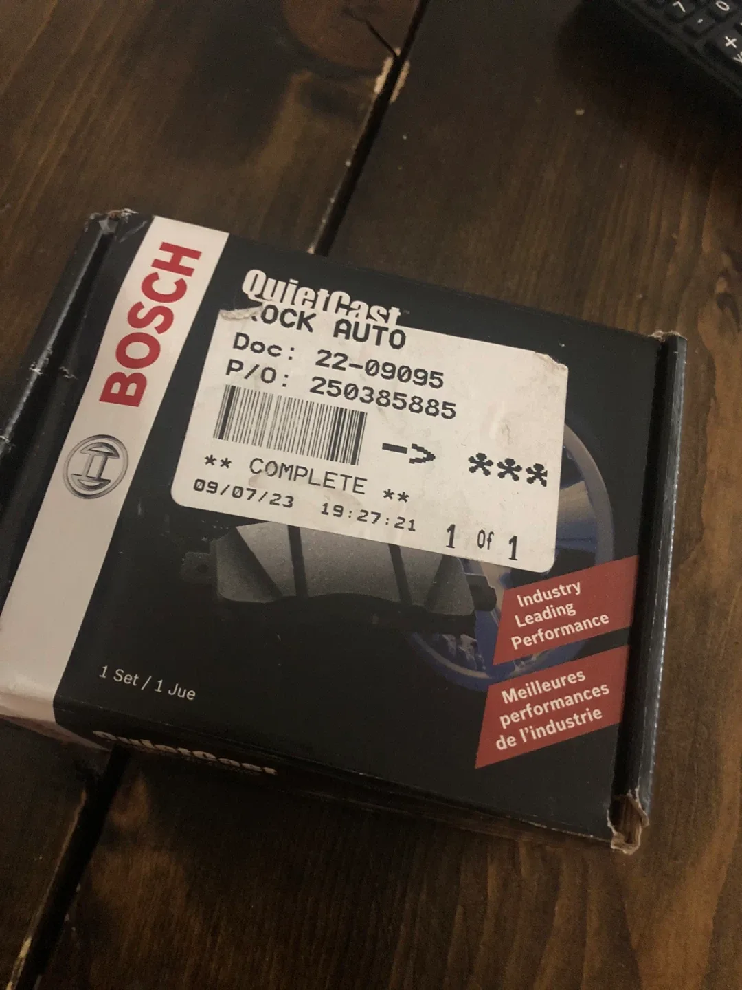 Bosch Brake Pads - rear pads