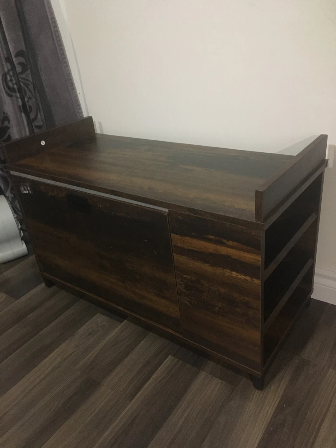Wood Shoe Storage Bench - 31"x12"x13" - photo 3