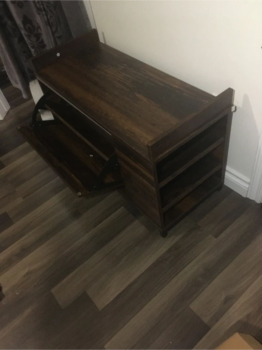 Wood Shoe Storage Bench - 31"x12"x13" image indicator(2)