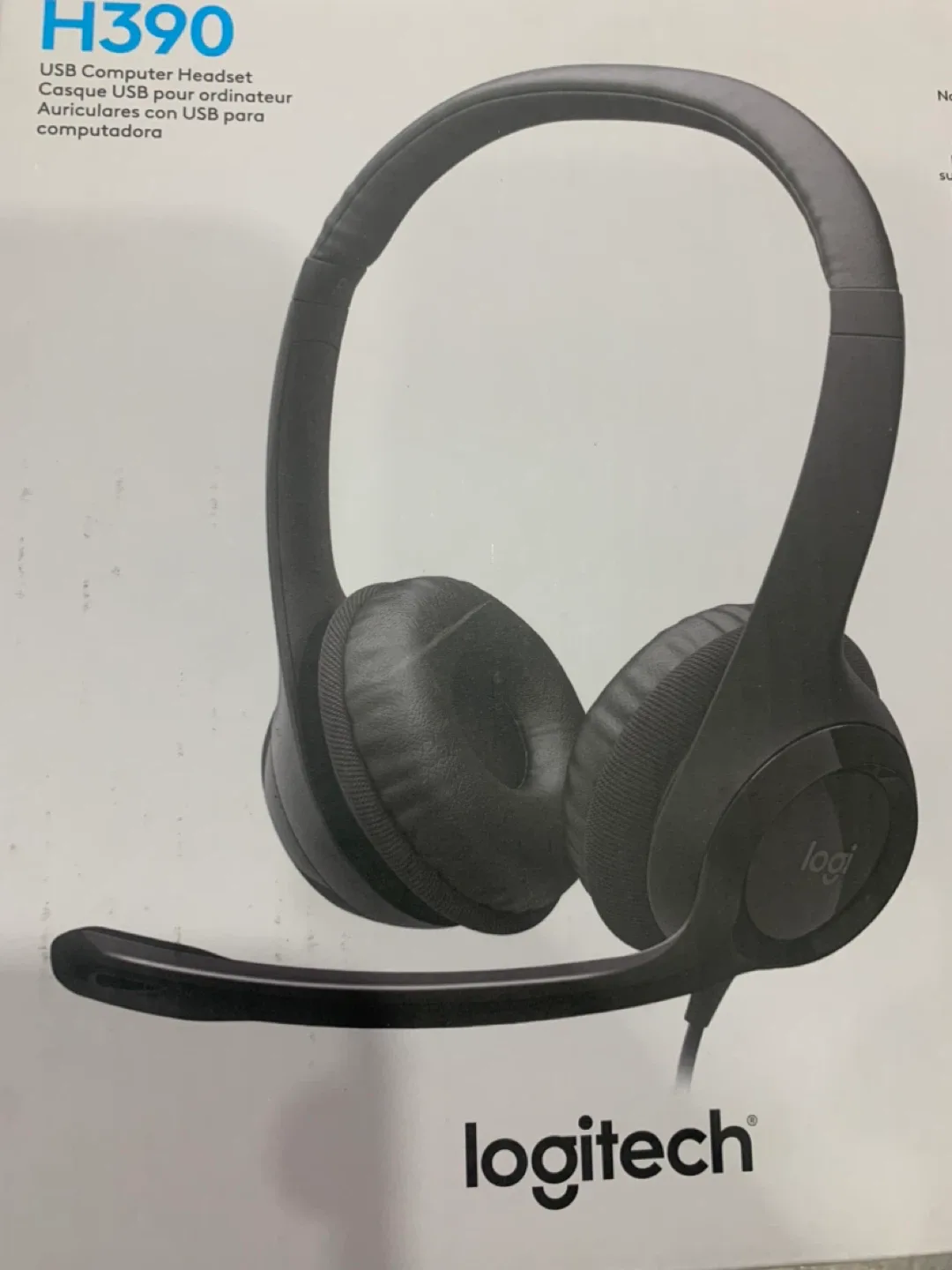 Logitech H390 USB Computer Headset - Black image indicator(3)