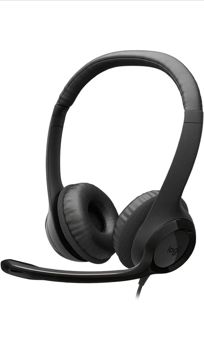 Logitech H390 USB Computer Headset - Black