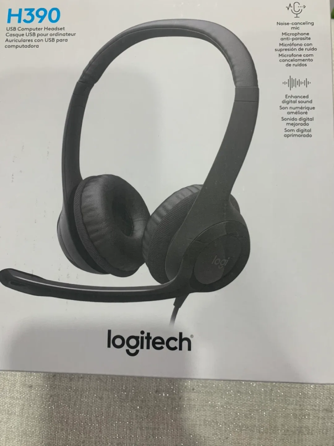 Logitech H390 USB Computer Headset - Black image indicator(7)