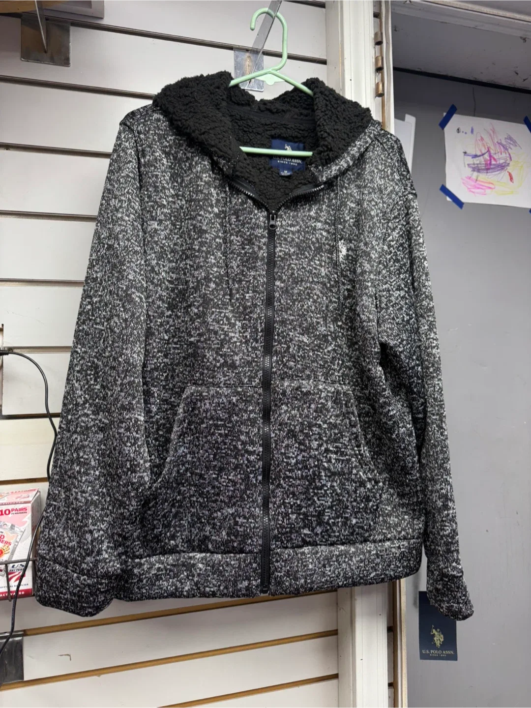 U.S. Polo Assn. Sherpa Lined Hoodie - Size M